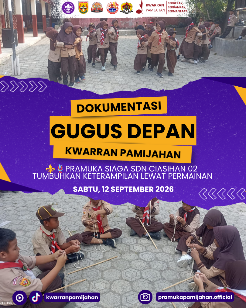⚜️🪢 Belajar Simpul, Asah Ketangkasan! Pramuka Siaga SDN Ciasihan 02 Tumbuhkan Keterampilan Lewat Permainan