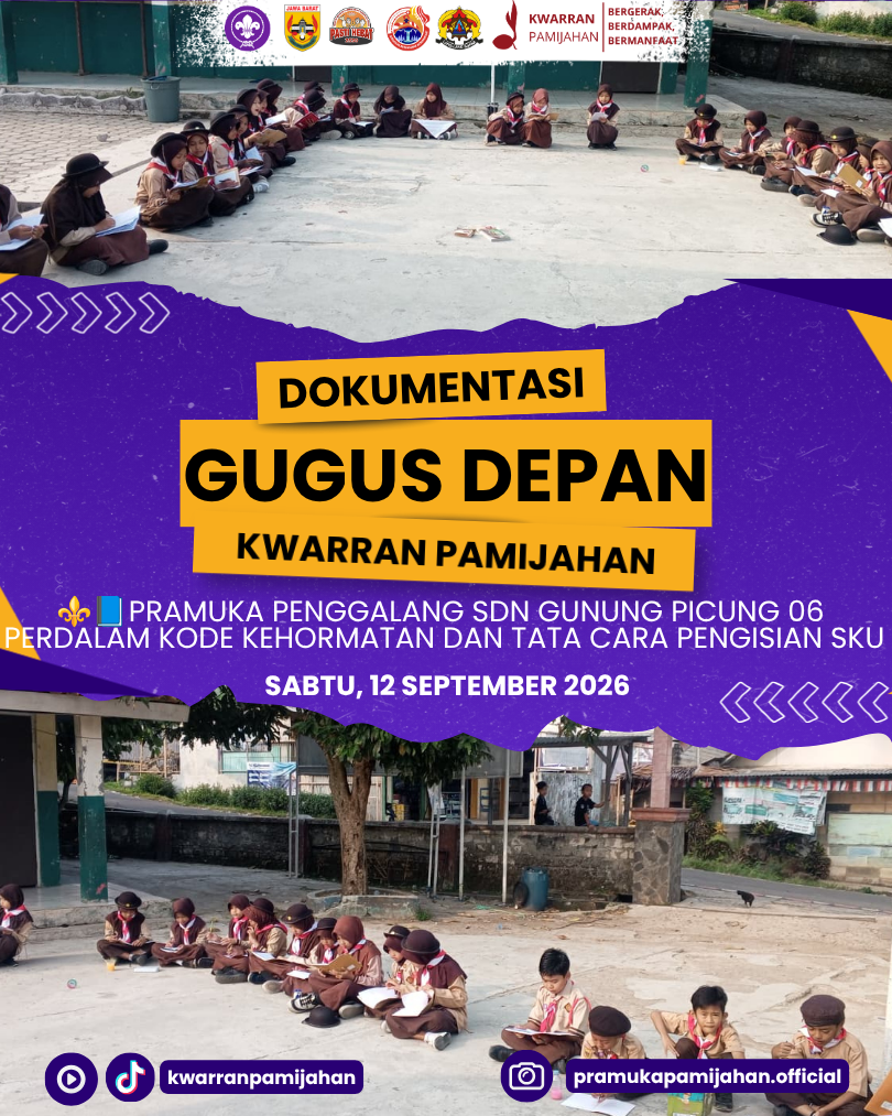 ⚜️📘 Pahami Janji, Tunjukkan Sikap! Pramuka Penggalang SDN Gunung Picung 06 Perdalam Kode Kehormatan dan Tata Cara Pengisian SKU