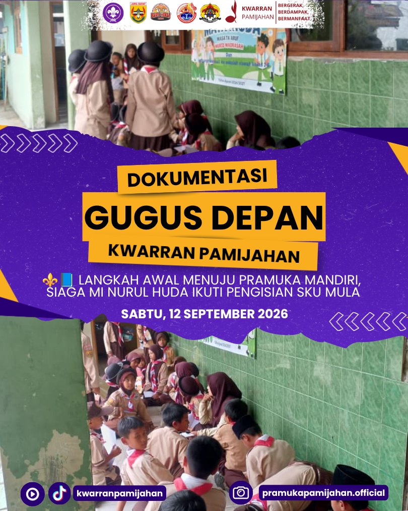⚜️📘 Langkah Awal Menuju Pramuka Mandiri, Siaga MI Nurul Huda Ikuti Pengisian SKU Mula