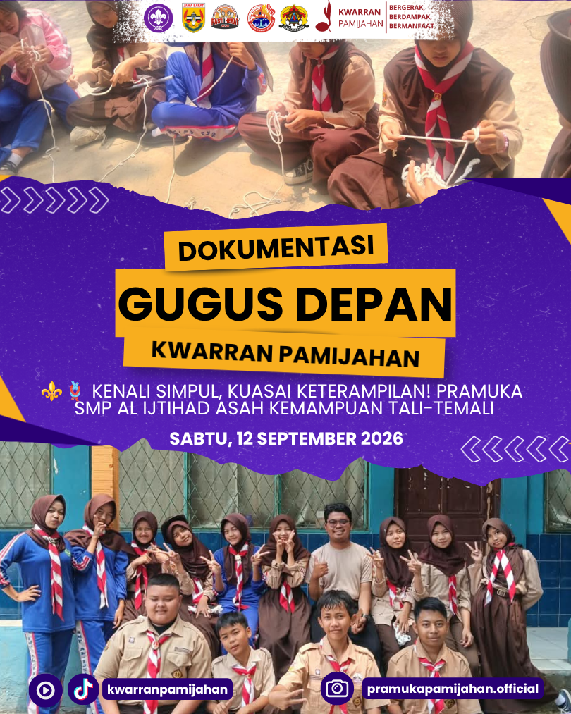 ⚜️🪢 Kenali Simpul, Kuasai Keterampilan! Pramuka SMP Al Ijtihad Asah Kemampuan Tali-Temali