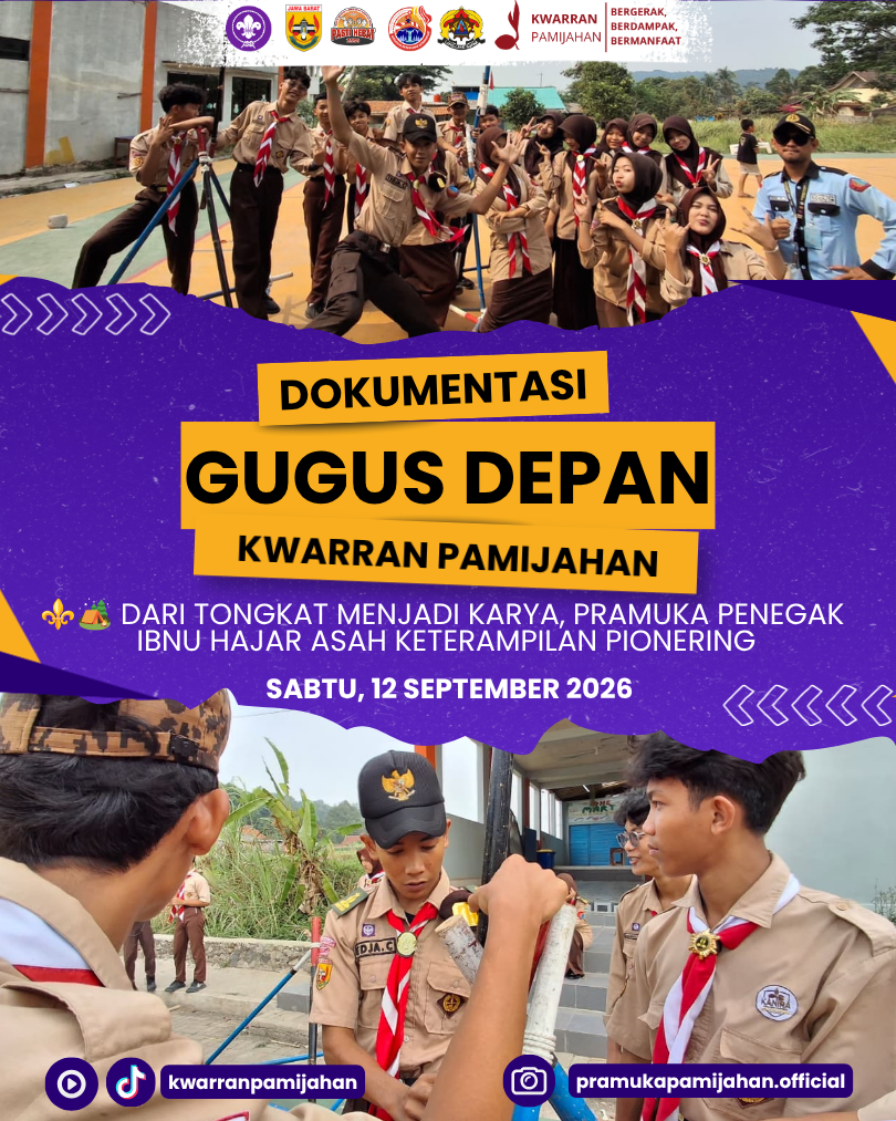 ⚜️🏕️ Dari Tongkat Menjadi Karya, Pramuka Penegak Ibnu Hajar Asah Keterampilan Pionering