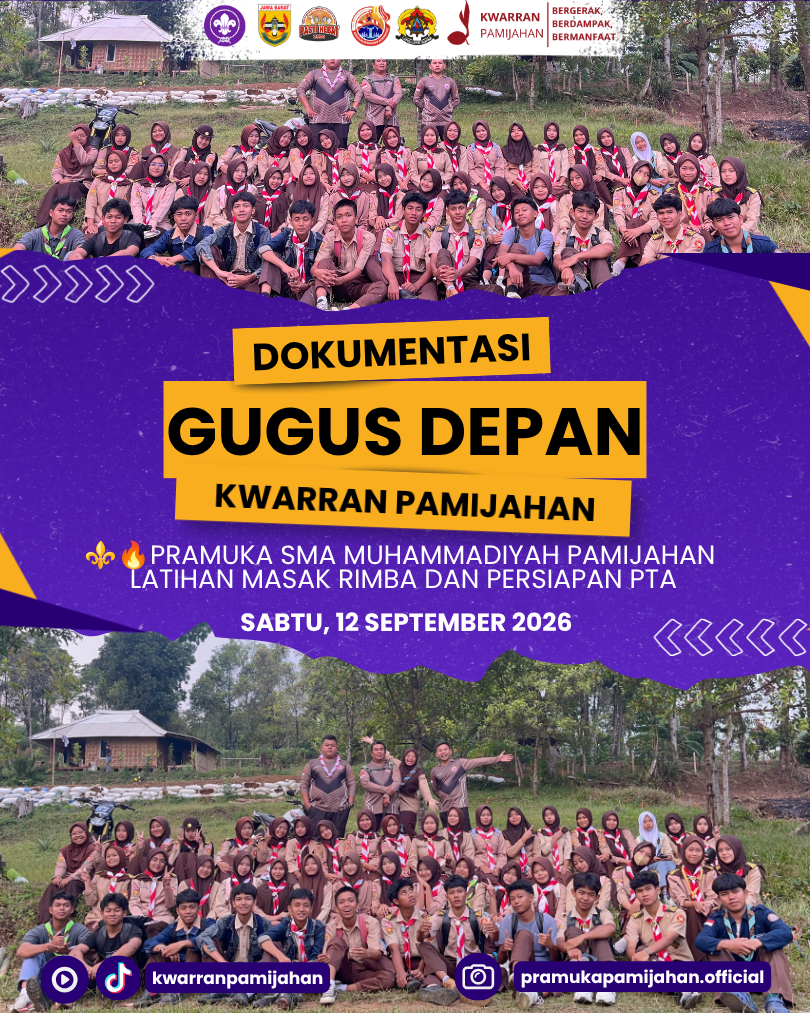 ⚜️🔥 Bekali Kemandirian dan Kekompakan, Pramuka SMA Muhammadiyah Pamijahan Latihan Masak Rimba dan Persiapan PTA
