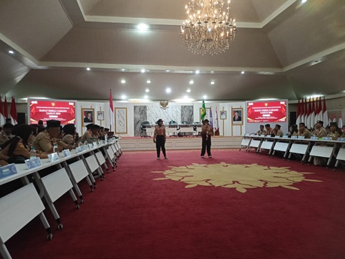 Duo Pramuka Cileungsi Tampil Memukau di Rakercab Kwarcab Bogor 2026