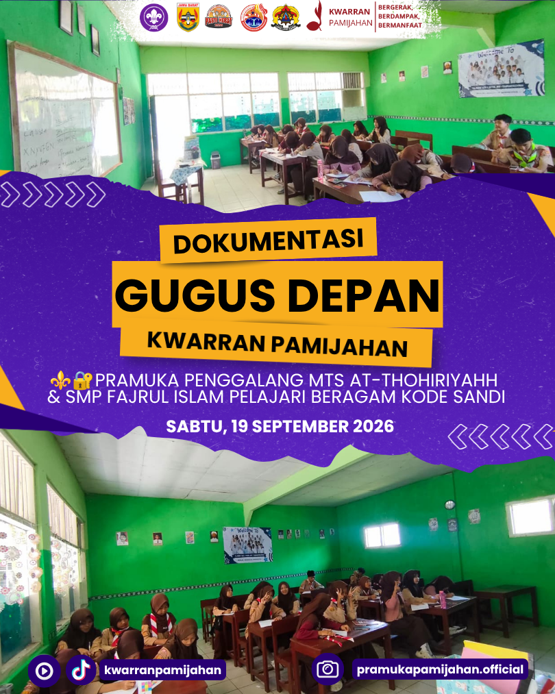 ⚜️🔐 Asah Ketelitian dan Strategi, Pramuka Penggalang MTs At-Thohiriyahh & SMP Fajrul Islam Pelajari Beragam Kode Sandi