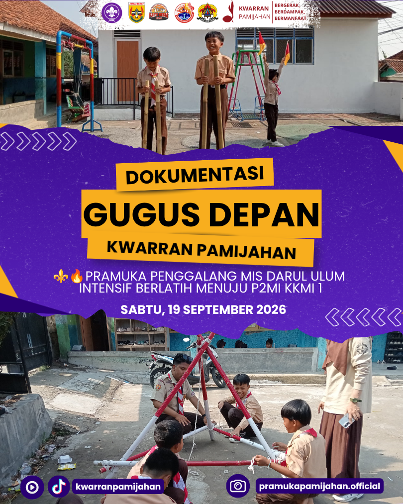 ⚜️🔥 Siapkan Keterampilan dan Kekompakan! Pramuka Penggalang MIS Darul Ulum Intensif Berlatih Menuju P2MI KKMI 1