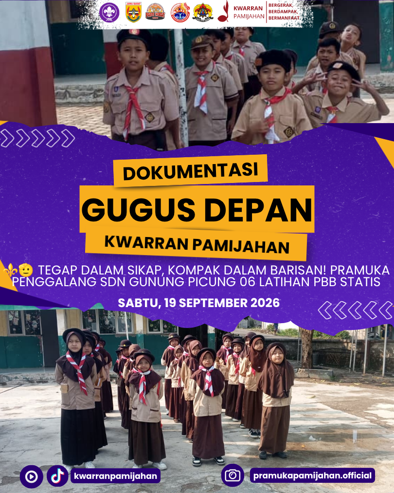 ⚜️🫡 Tegap dalam Sikap, Kompak dalam Barisan! Pramuka Penggalang SDN Gunung Picung 06 Latihan PBB Statis