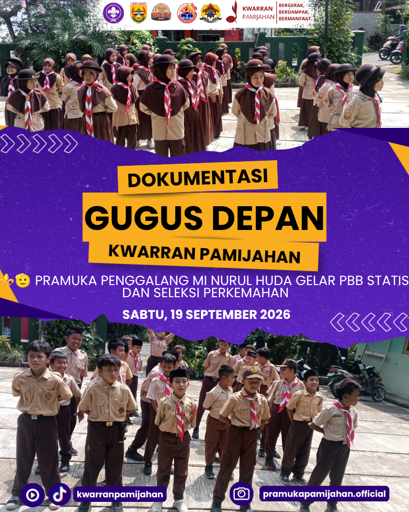 ⚜️🫡 Perkuat Disiplin dan Kesiapan, Pramuka Penggalang MI Nurul Huda Gelar PBB Statis dan Seleksi Perkemahan