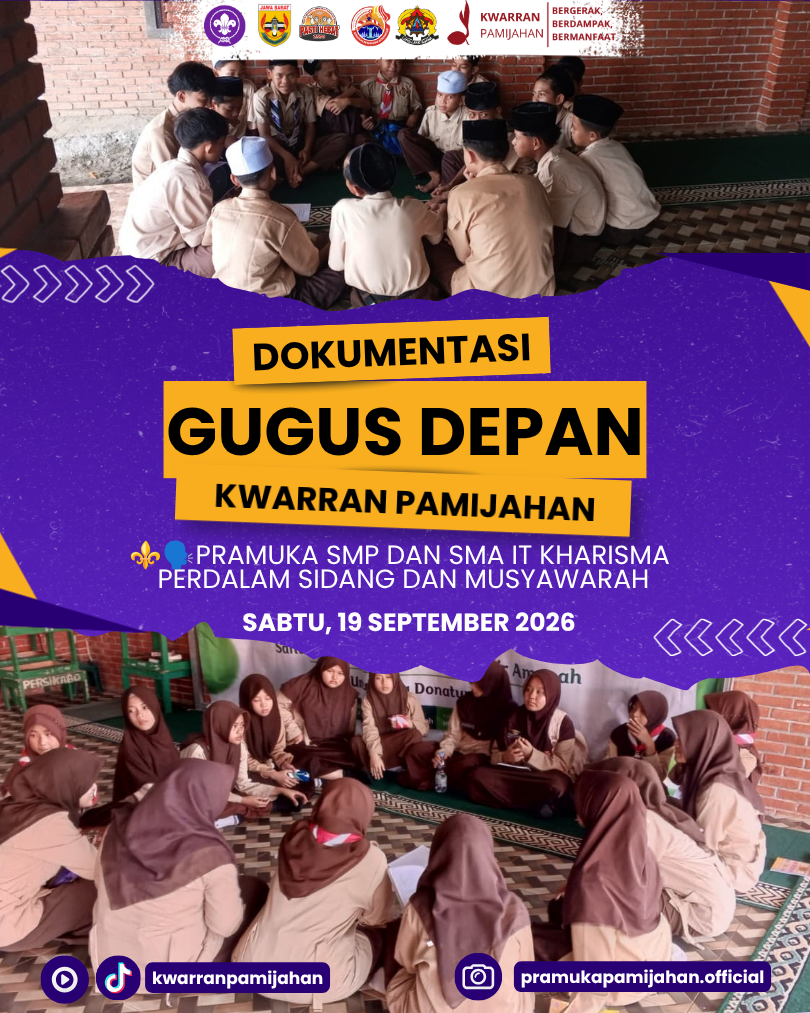 ⚜️🗣️ Belajar Bermusyawarah, Siapkan Pemimpin Masa Depan! Pramuka SMP dan SMA IT Kharisma Perdalam Sidang dan Musyawarah