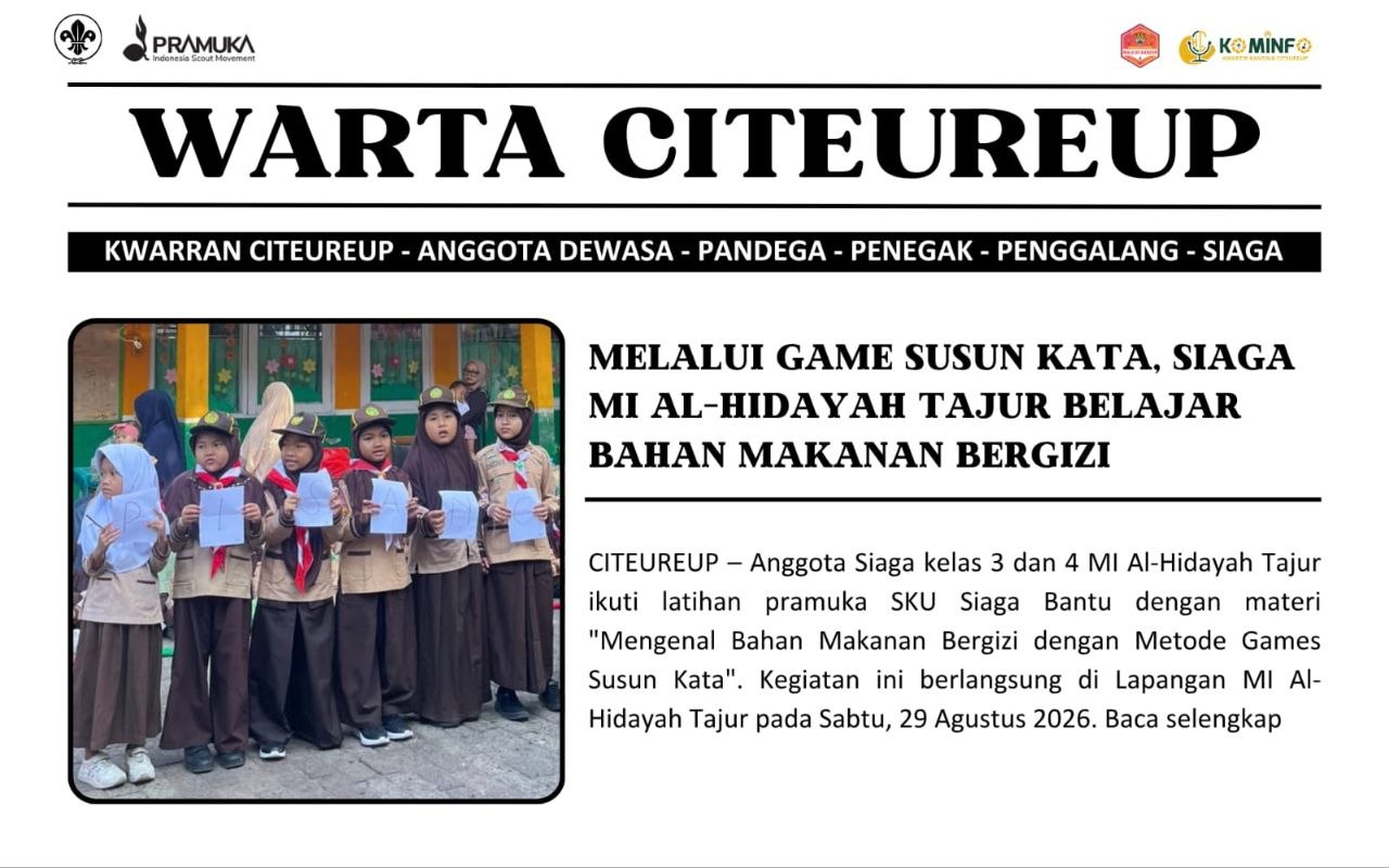 Melalui Game Susun Kata, Siaga MI Al-Hidayah Tajur Belajar Bahan Makanan Bergizi