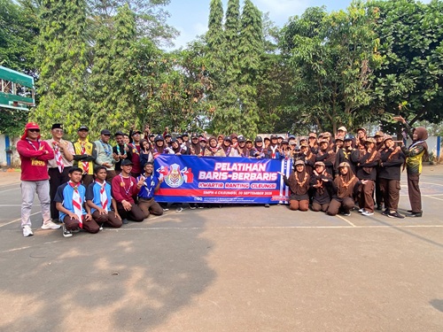 Kwarran Cileungsi Gelar Pelatihan Baris-Berbaris, Tingkatkan Kompetensi Pembina dan Pembantu Pembina