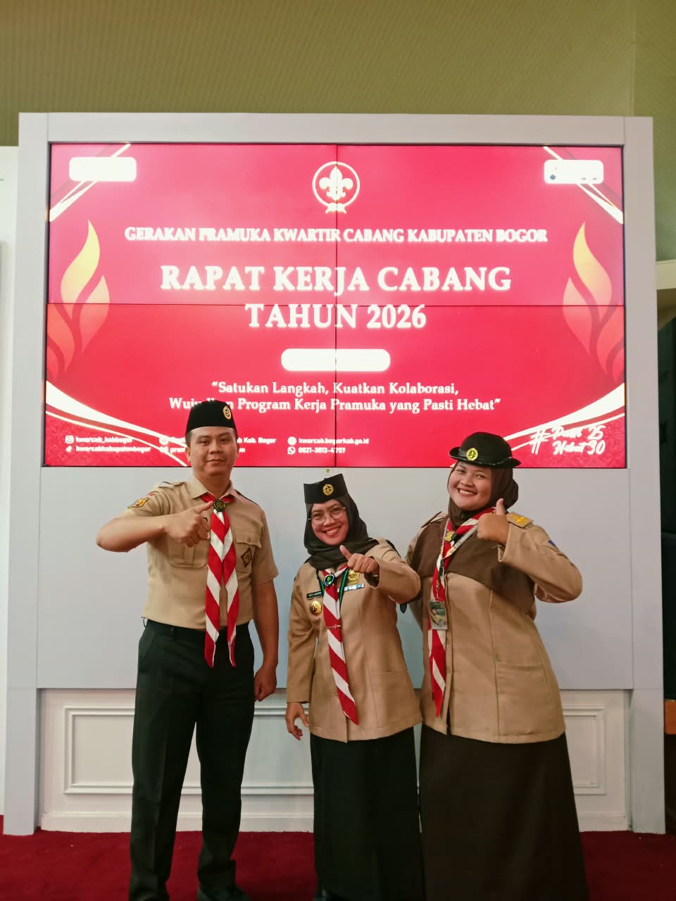 Kwarran Leuwisadeng Terima Penghargaan atas Dedikasi dan Komitmen dalam Rakor Kwarcab dan Kwarran
