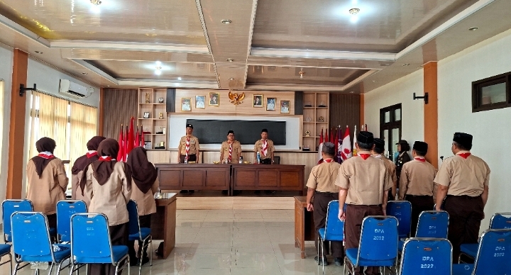 Suasana Khidmat Warnai Pelantikan Calon Pengurus Saka Kencana Kwarran Leuwiliang