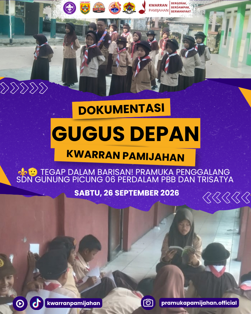 ⚜️🫡 Tegap dalam Barisan, Teguh dalam Janji! Pramuka Penggalang SDN Gunung Picung 06 Perdalam PBB dan Trisatya