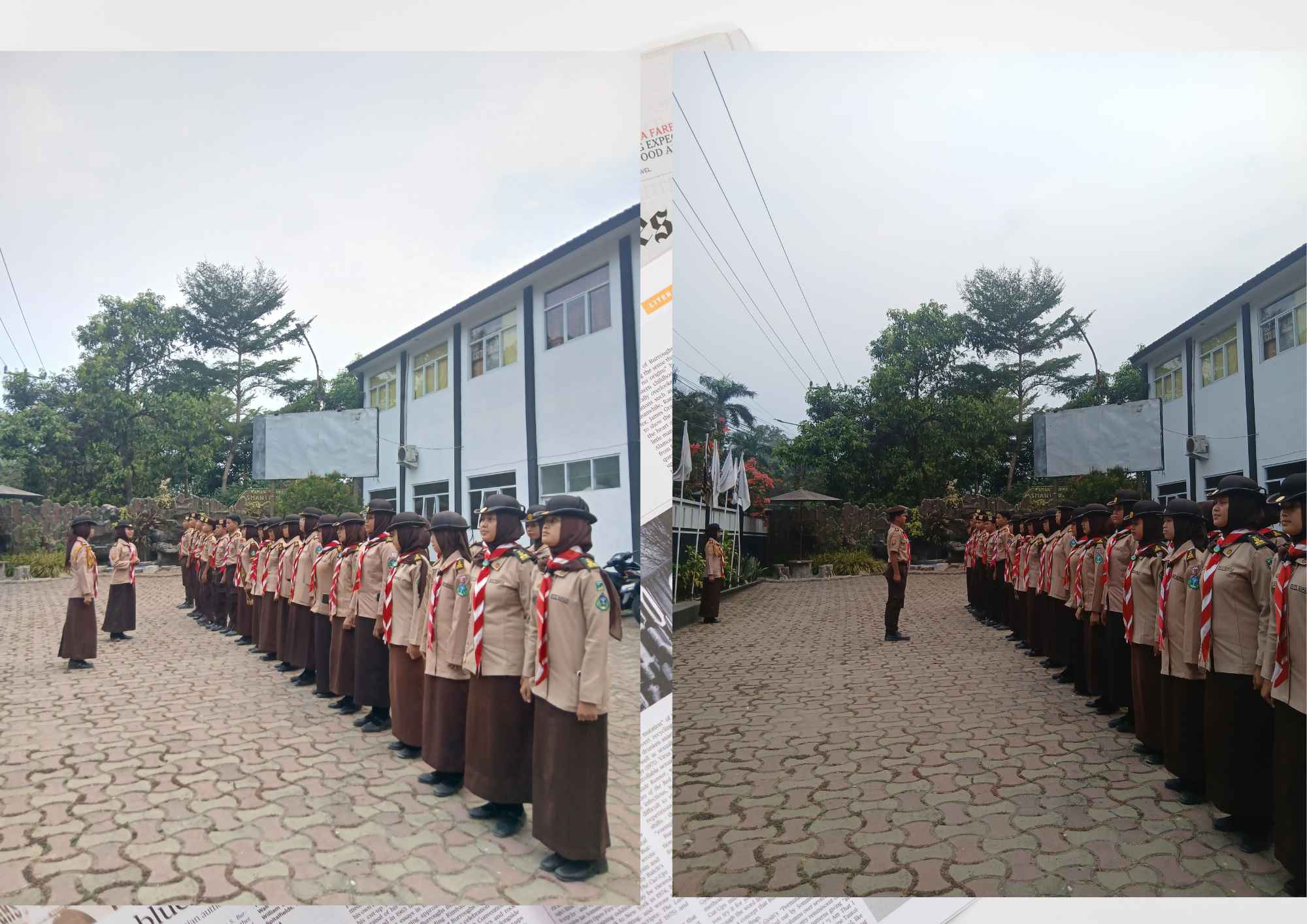 Tutup Kegiatan dengan Evaluasi, Pramuka Penegak SMAN 1 Rumpin Laksanakan Apel Sore