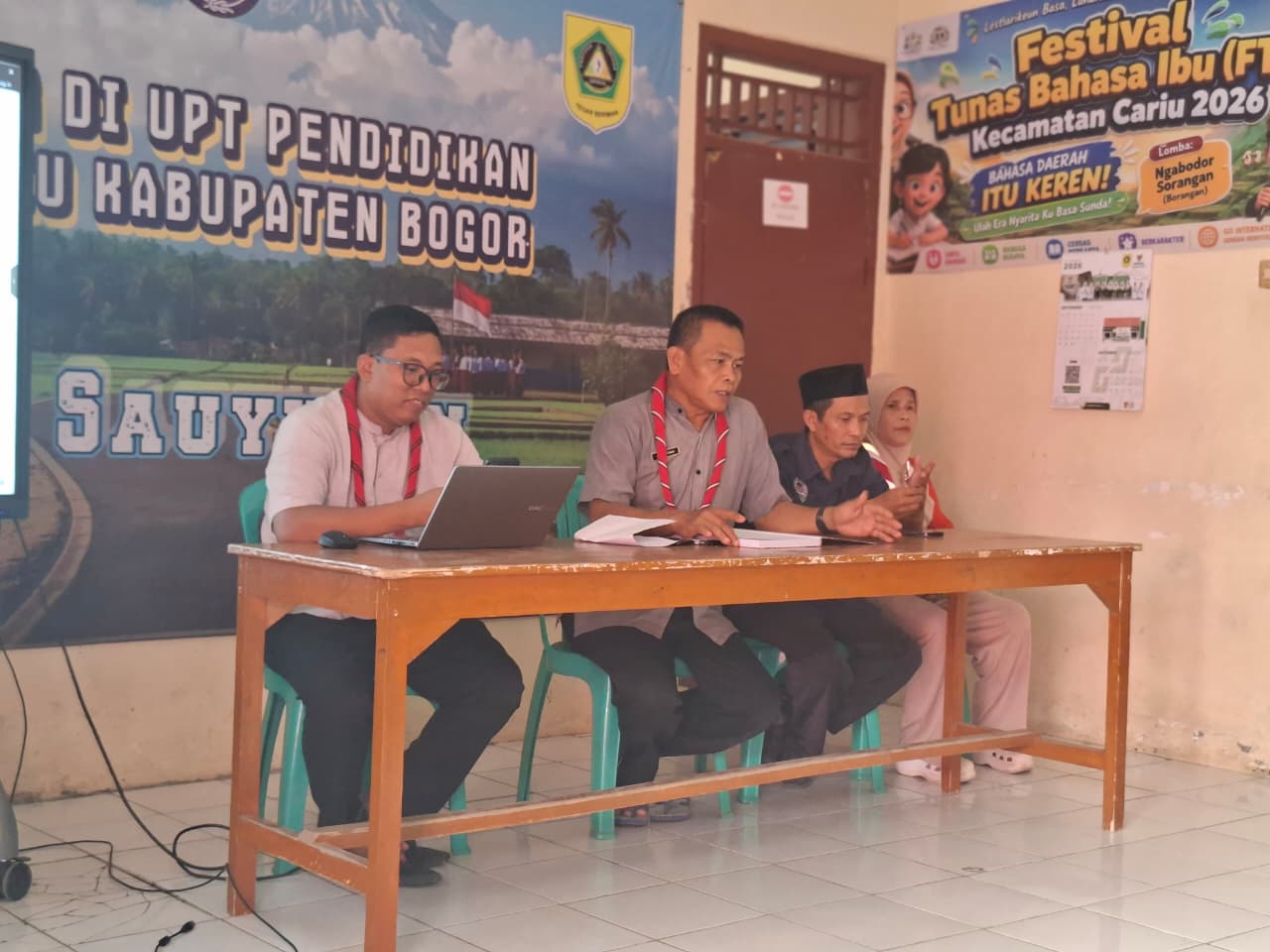 Samakan Persepsi Persyaratan Pramuka Garuda, Kwarran Cariu Gelar Rapat Koordinasi Bersama Gugus Depan