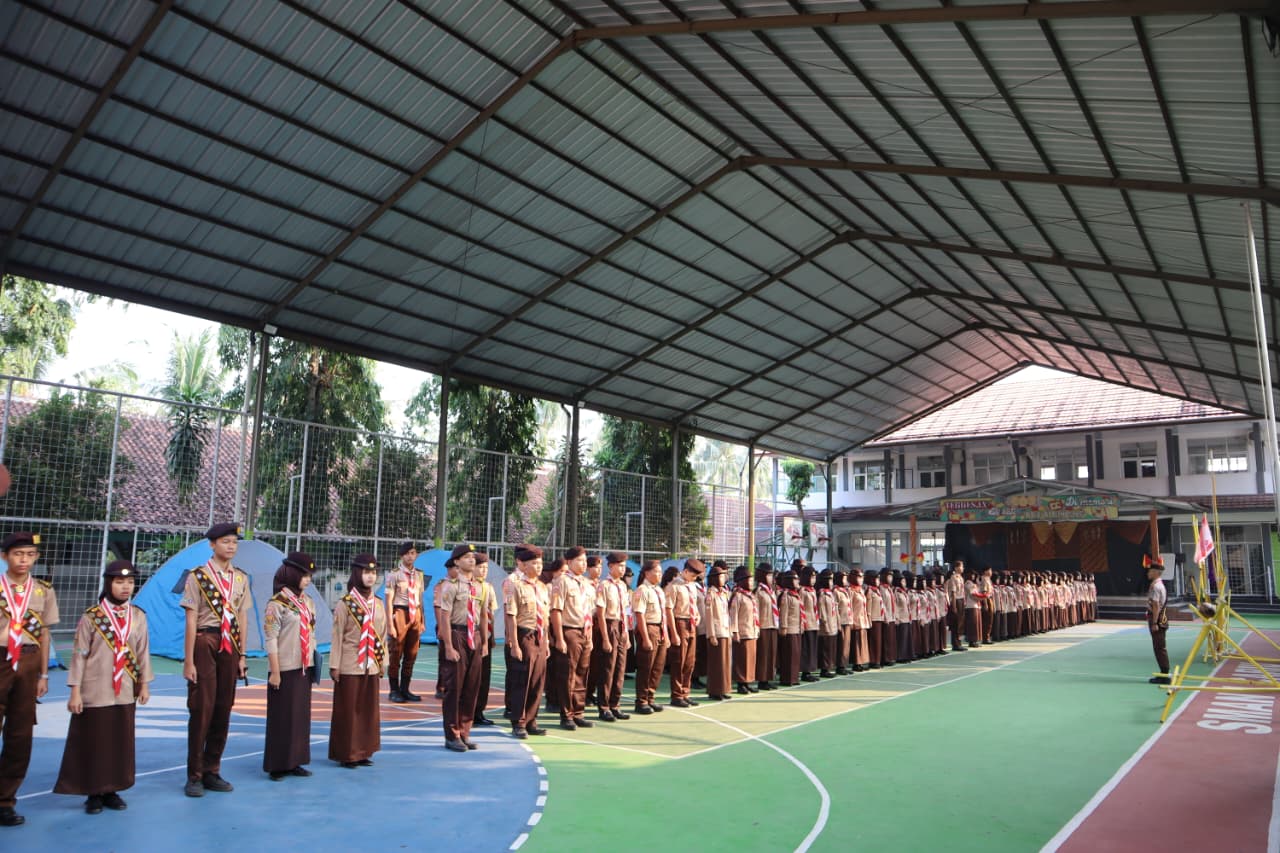Semangat Kepramukaan Membara, SMAN 1 Cariu Sukses Gelar Penerimaan Tamu Ambalan 2026