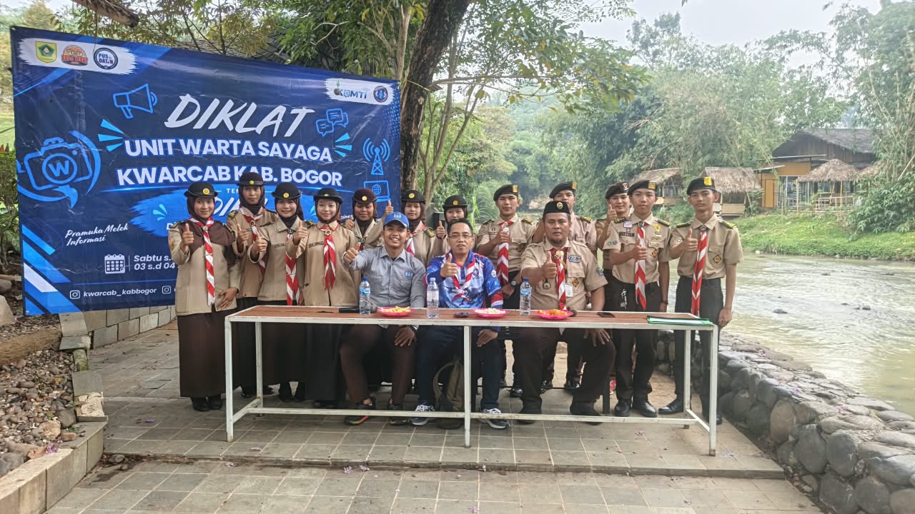 Upacara Pembukaan Diklat Unit Warta Sayaga Pusdatin KOMTI Kwarcab Kabupaten Bogor Resmi Dibuka