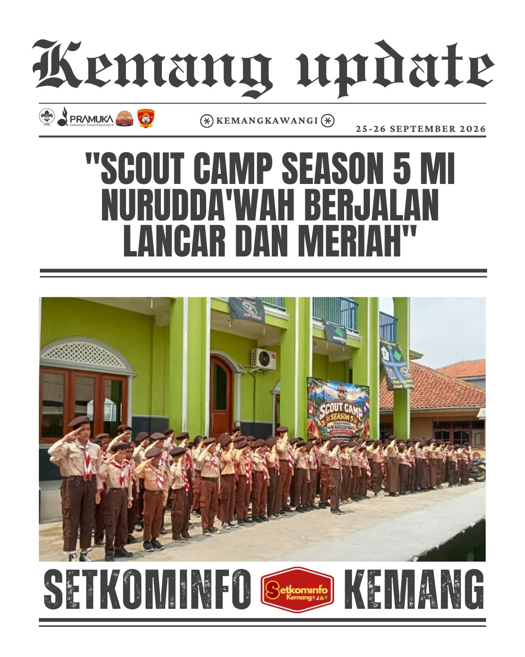 Scout Camp Season 5 MI Nurudda’wah Berjalan Lancar dan Meriah