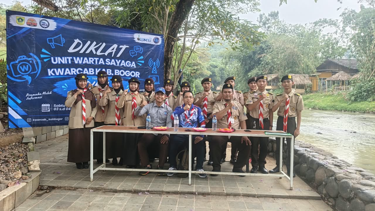 Kwarran Cibinong Mengikuti Pendidikan dan Pelatihan Unit Warta Sayaga Kwartir Kabupaten Bogor