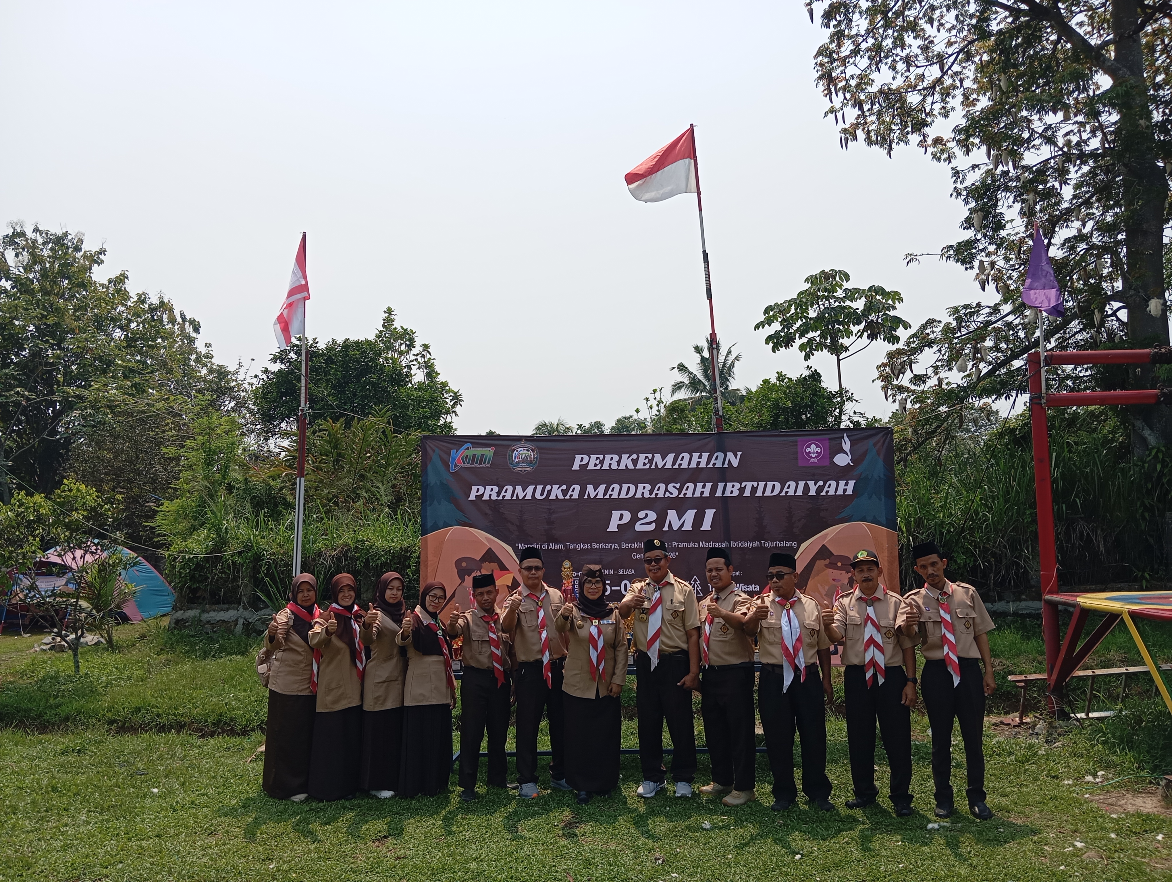 18 Madrasah Ibtidaiyah Ikuti Perkemahan P2MI Tajurhalang 2026 di Taman Wisata Alam Candali