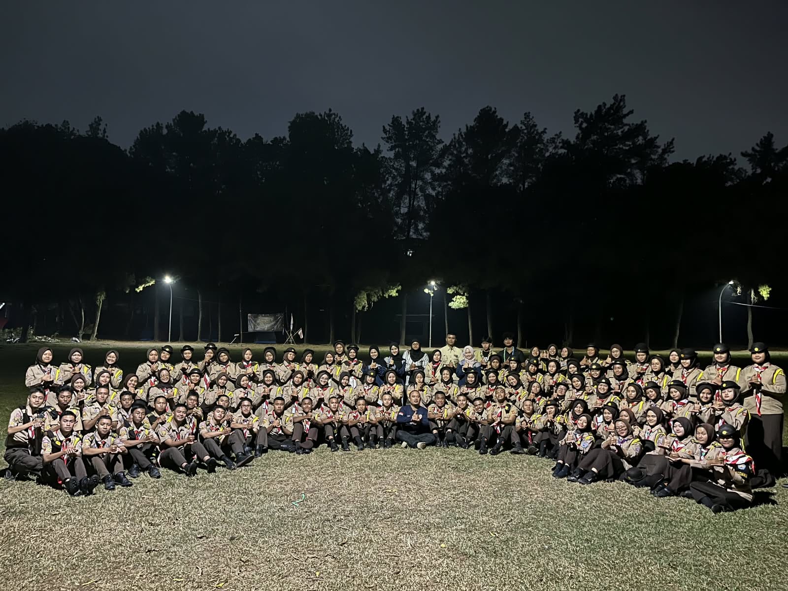 Sambut Generasi Baru, Pramuka SMAN 4 Cibinong Gelar Penerimaan Tamu Ambalan