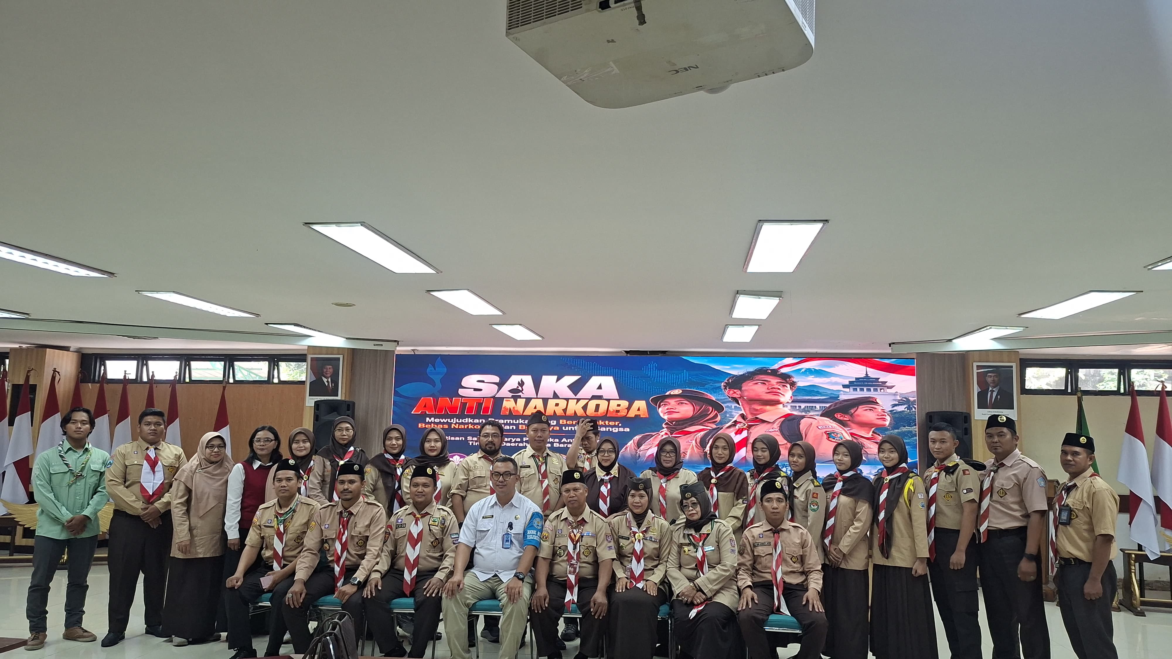 Perkuat Benteng Generasi Muda dari Narkoba, BNN dan Kwarcab Kabupaten Bogor Gelar Sosialisasi Penguatan SAKA Anti Narkoba