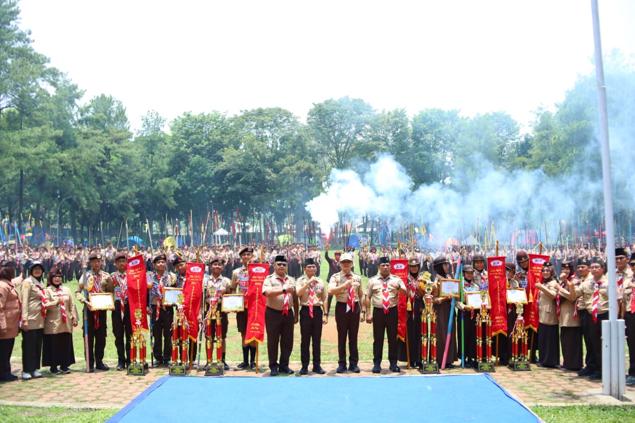 Penutupan LT-III Tahun 2026, Ka Kwarcab Kabupaten Bogor Apresiasi Semangat dan Sportivitas Para Peserta