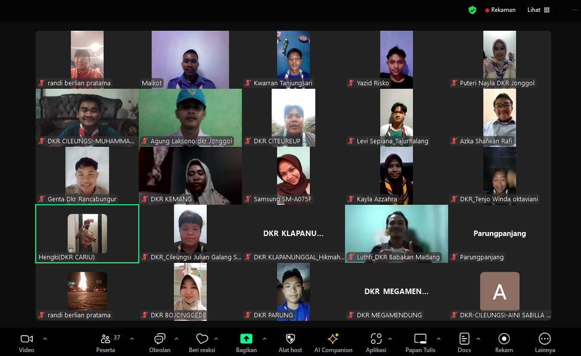 PERKUAT KOLABORASI PRAMUKA DI ERA DIGITAL, KWARCAB KABUPATEN BOGOR GELAR RAPAT KOORDINASI JOTA-JOTI 2026 SECARA VIRTUAL