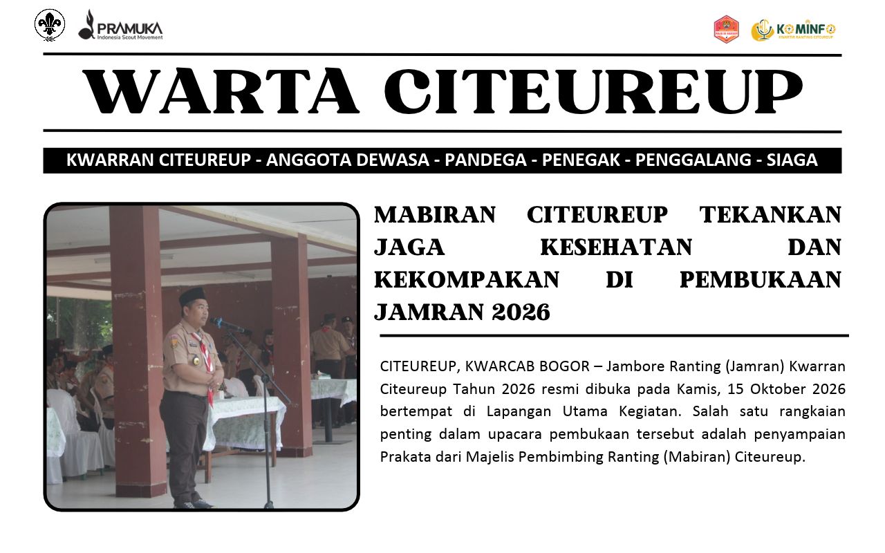 MABIRAN CITEUREUP TEKANKAN JAGA KESEHATAN DAN KEKOMPAKAN DI PEMBUKAAN JAMRAN 2026