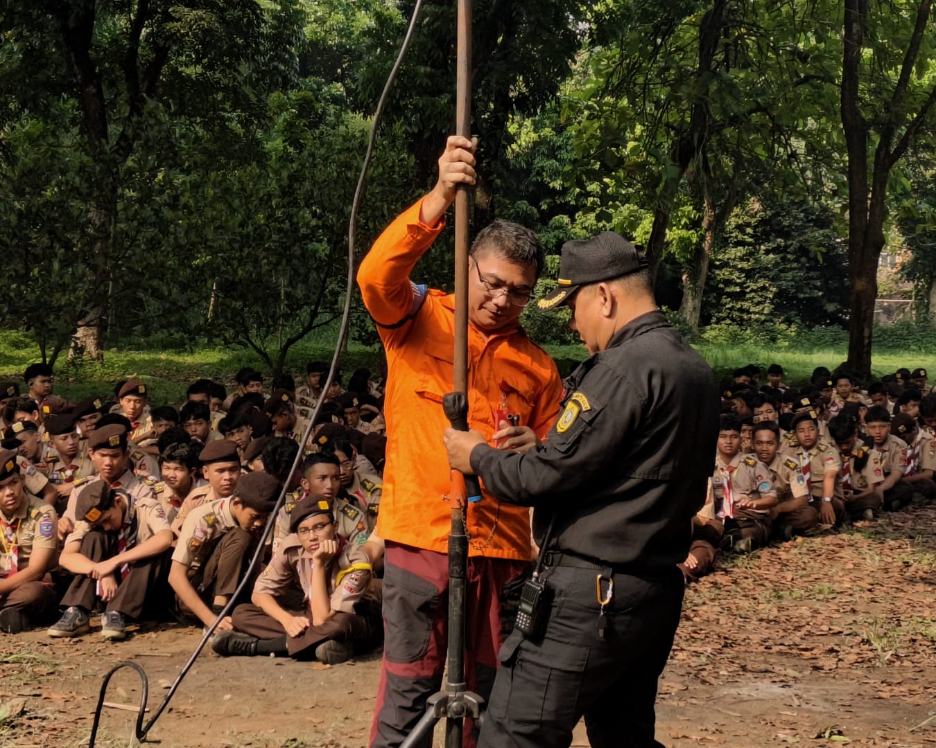PESERTA JOTA-JOTI 2026 IKUTI MATERI SCOUTING SKILLS DAN EMERGENCY COMMUNICATION BERSAMA ORARI LOKAL KABUPATEN BOGOR