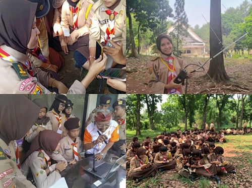 Sulis Sinduaji Pramesti, Pramuka Penegak Cileungsi, Petik Pengalaman Baru di JOTA-JOTI 2026.