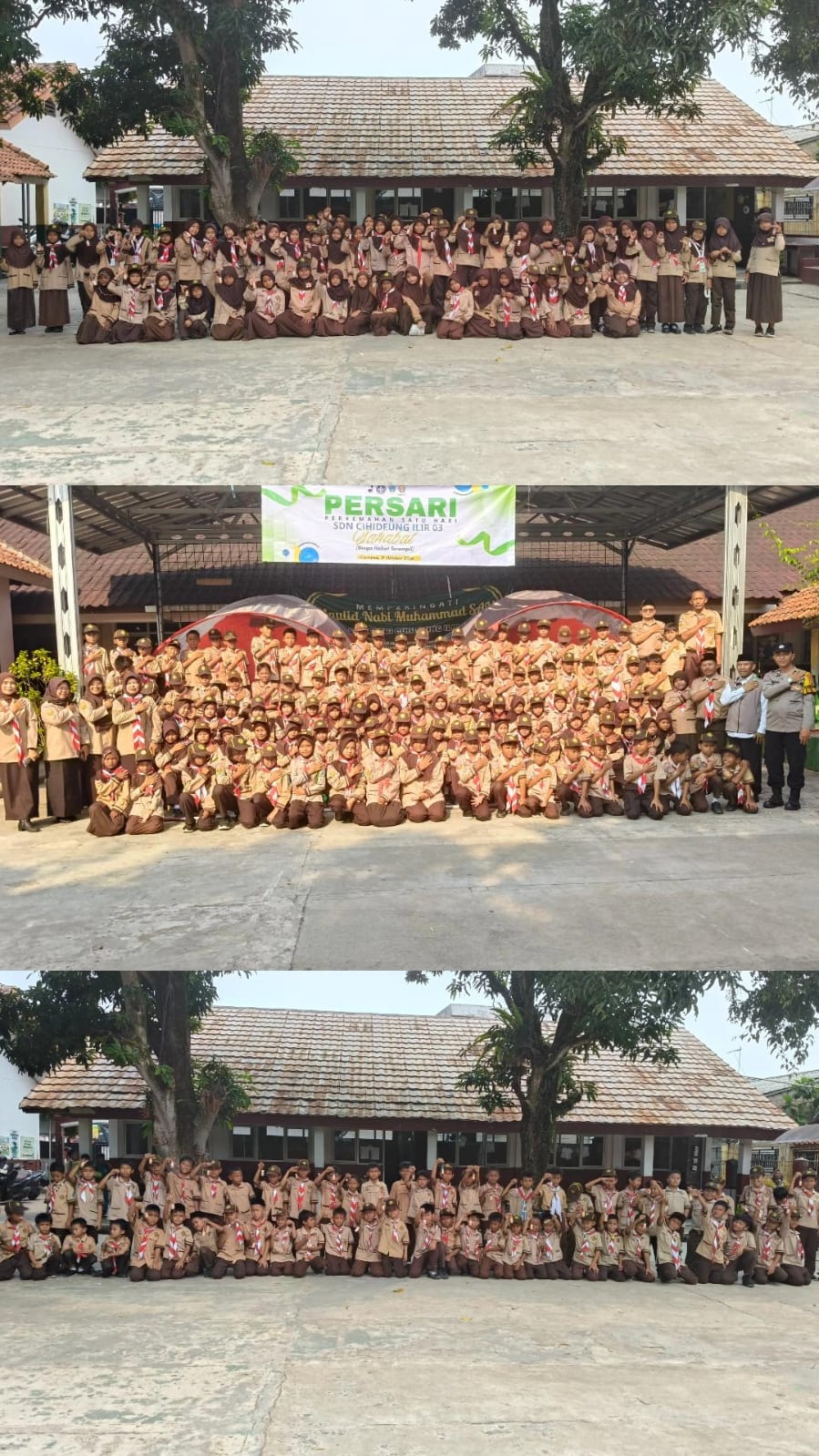 119 Pramuka Siaga Ikuti PERSARI di SDN Cihideung Ilir 03, Usung Tema “Sahabat Siaga Hebat, Aktif dan Terampil”