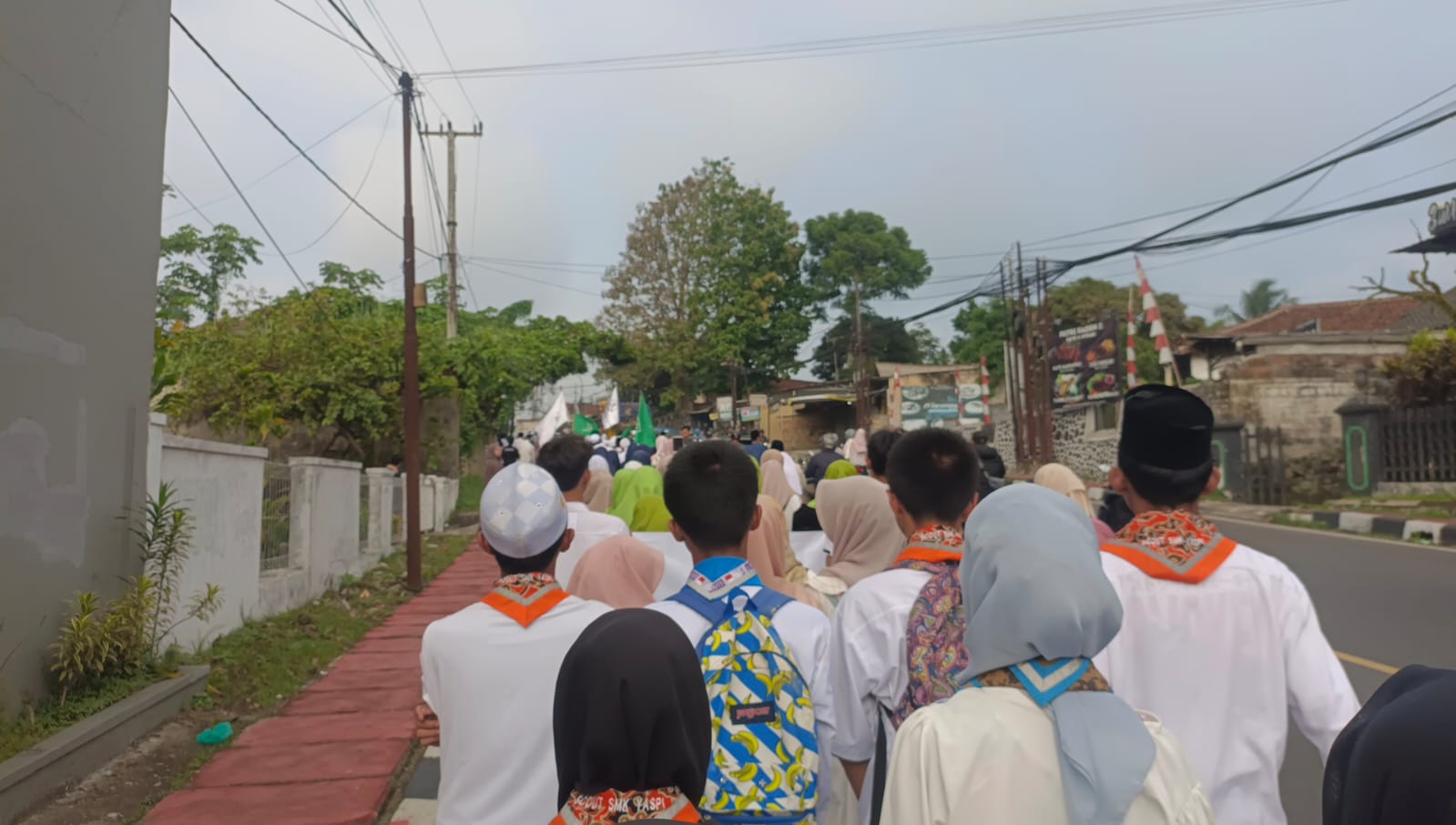 Langkah santri, Langkah Pramuka penegak kwarran cigombong dalam pawai hari santri nasional 2026