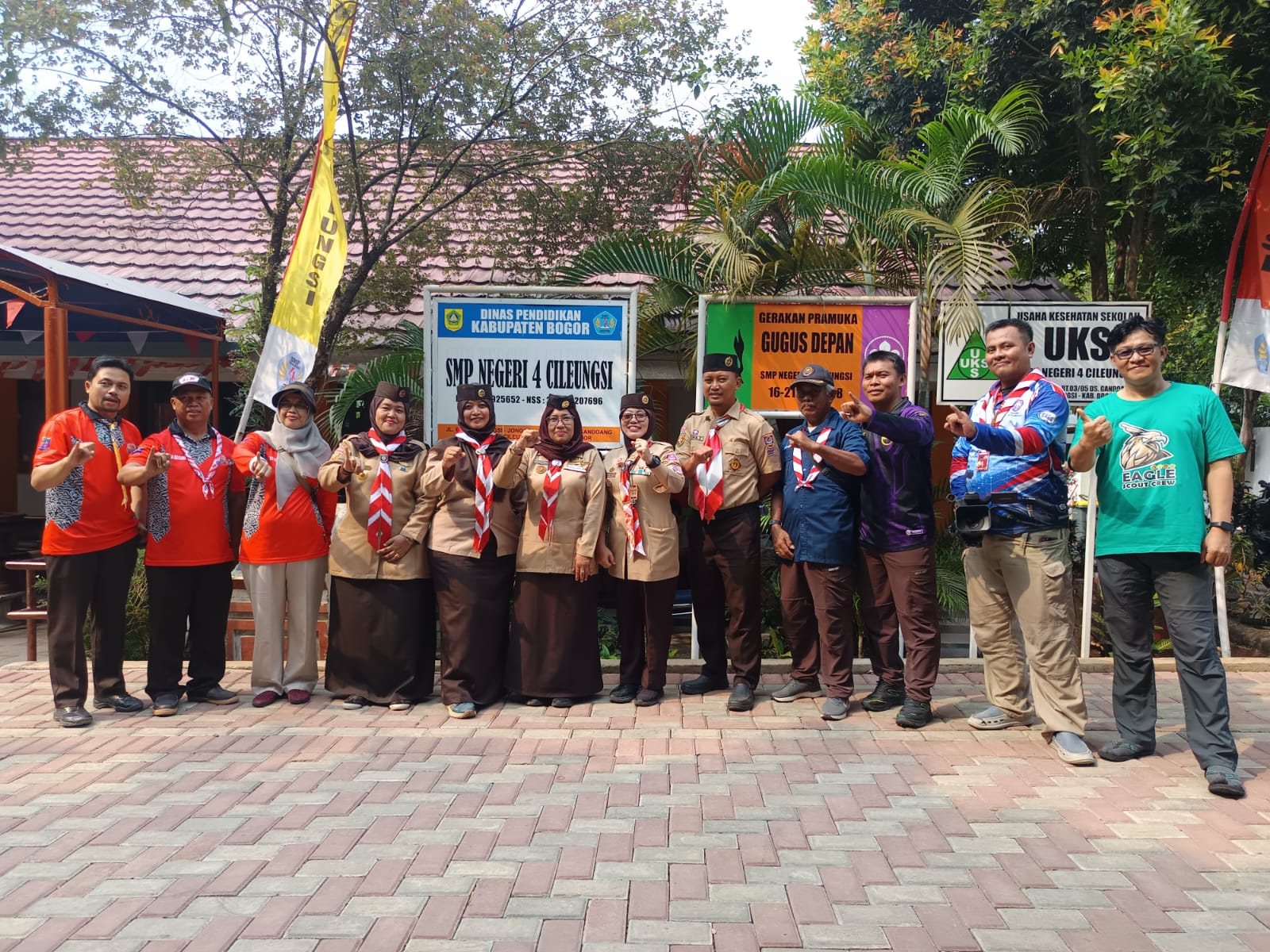 Pusdiklatcab Kwarcab Kabupaten Bogor Gelar Asistensi Pelatih Penggalang Bhinaya Bhakti di SMPN 4 Cileungsi
