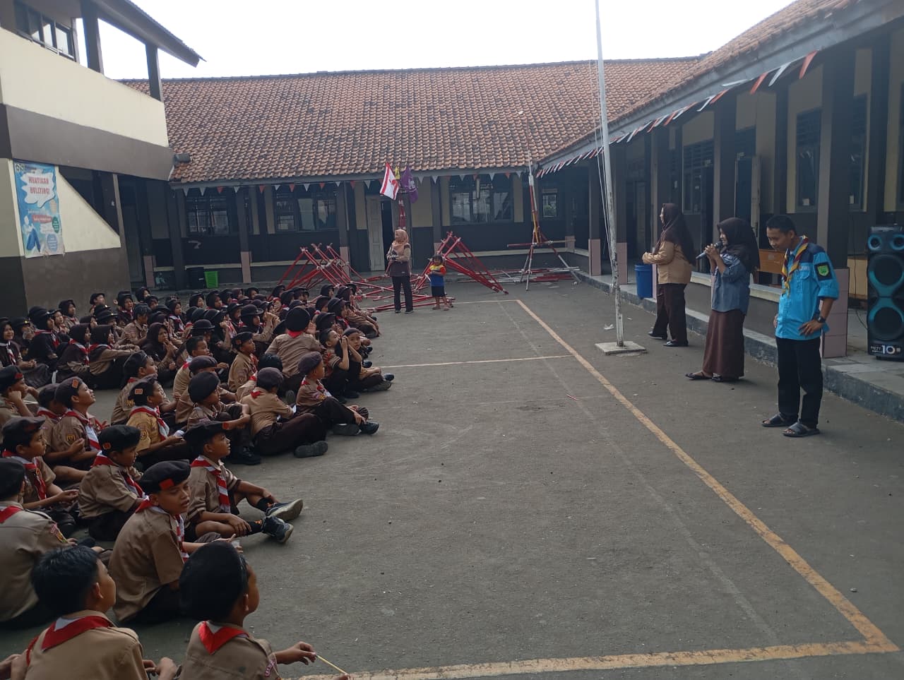 SDN Cariu 03 Gelar Perjusa, Tanamkan  Semangat Kepramukaan Sejak Dini