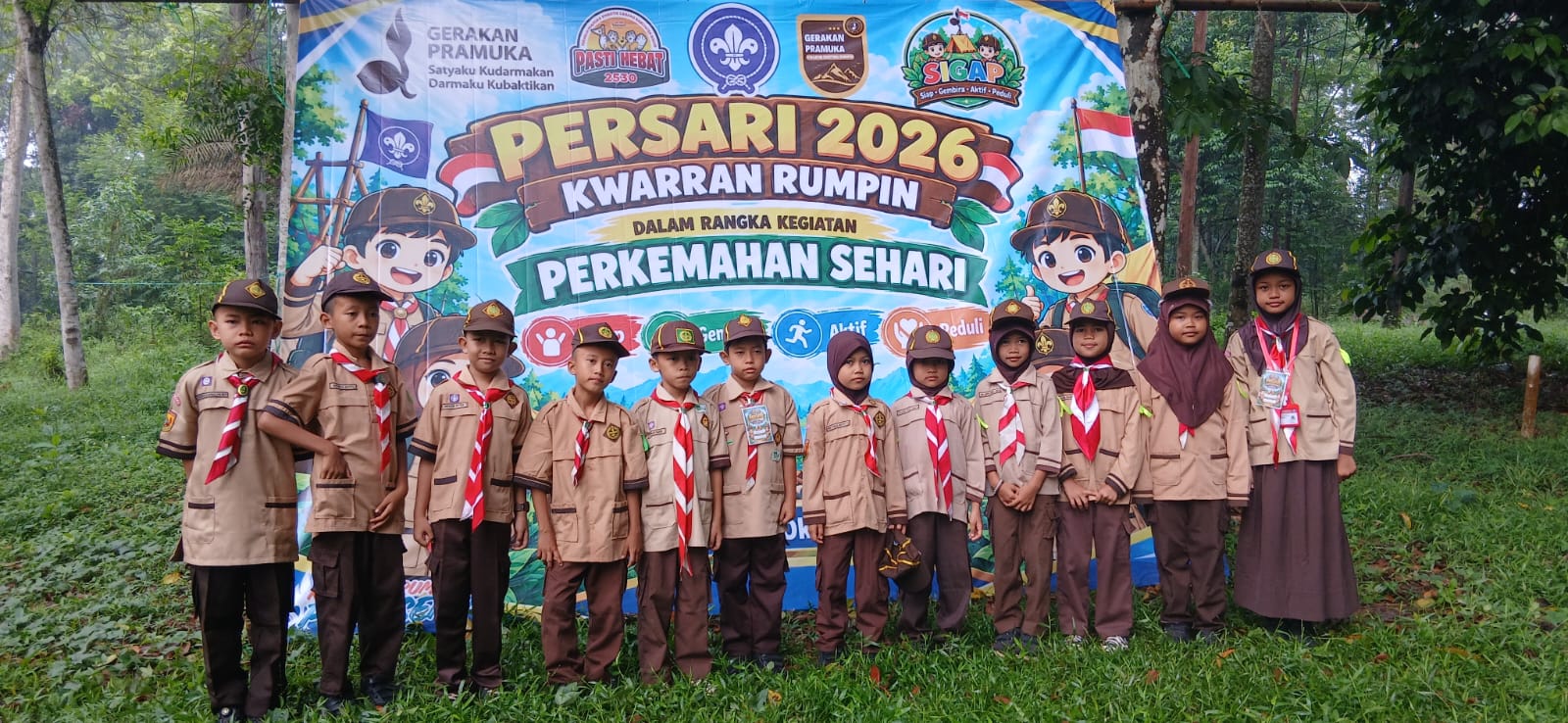 Dua Prestasi Gemilang! Pramuka SDN Cibodas 05 Berjaya di Persari Kwarran Rumpin 2026